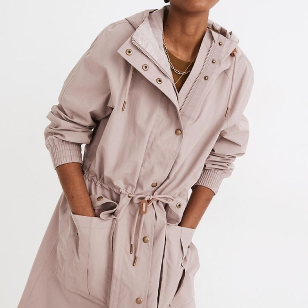 New Madewell raincoat with tags! Size small :)